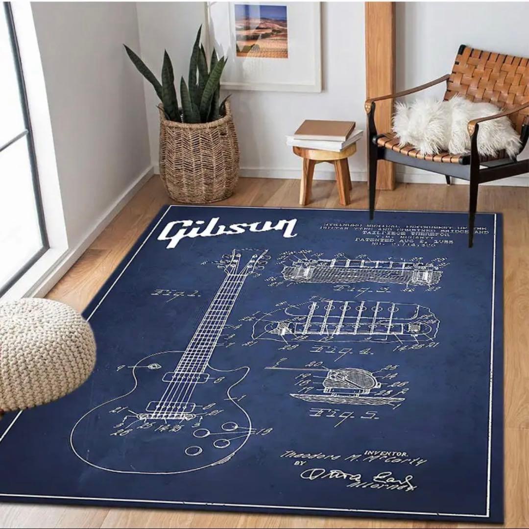m*s様 GIBSON ギブソン ラグマットマ大判 レア　新品、未使用 80×1