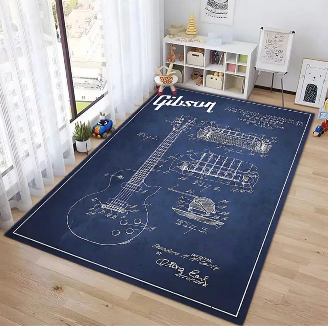 m*s様 GIBSON ギブソン ラグマットマ大判 レア　新品、未使用 80×1