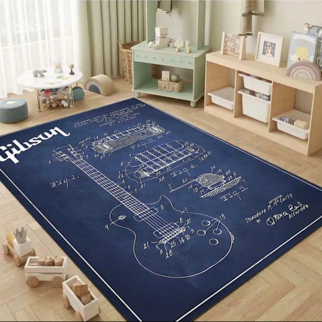 m*s様 GIBSON ギブソン ラグマットマ大判 レア　新品、未使用 80×1