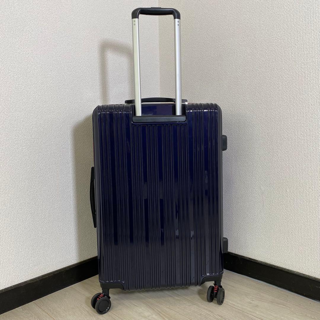 【美品】TRANSCONTINENTS 4輪　キャリーケース　M 75L