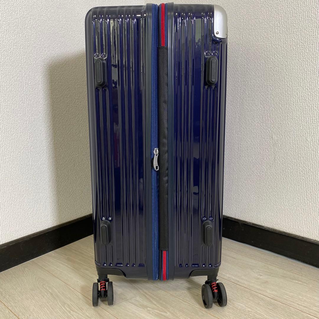 【美品】TRANSCONTINENTS 4輪　キャリーケース　M 75L