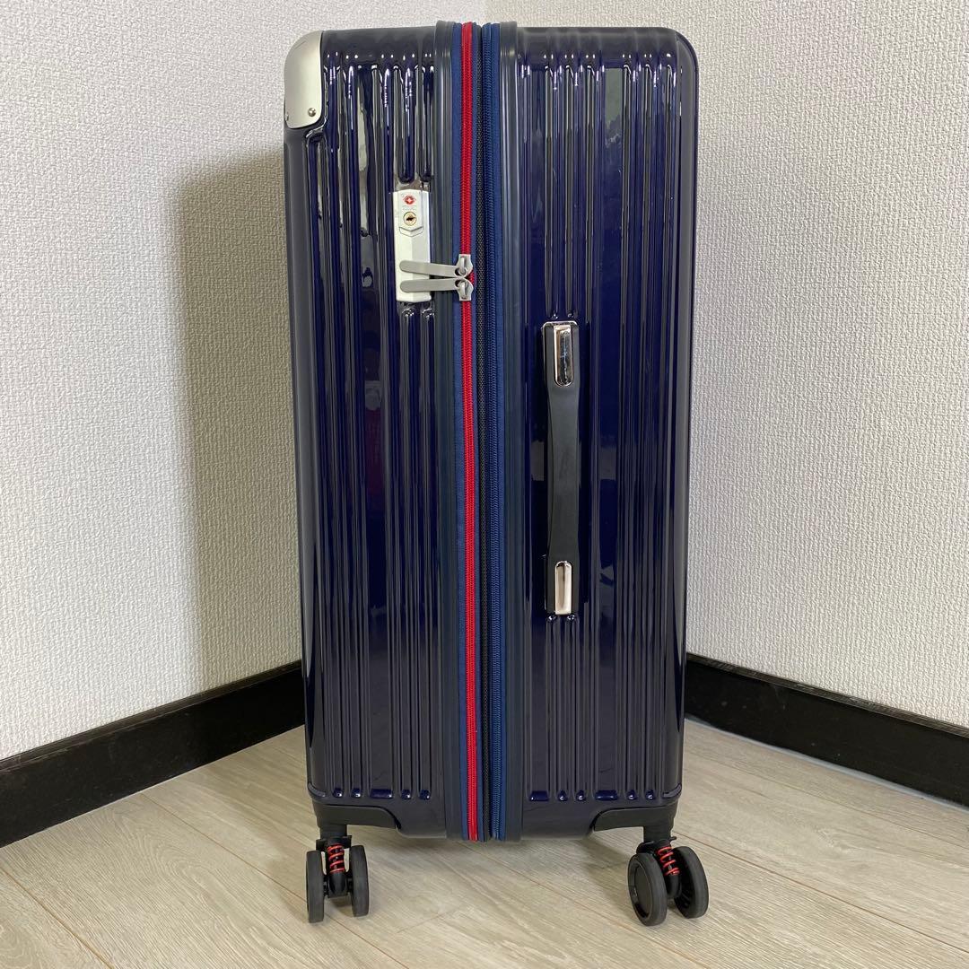 【美品】TRANSCONTINENTS 4輪　キャリーケース　M 75L