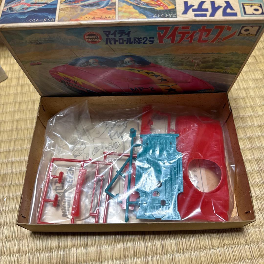 AOSHIMA マイティパトロール隊2号 マイティセブン プラモ ゼンマイ動力