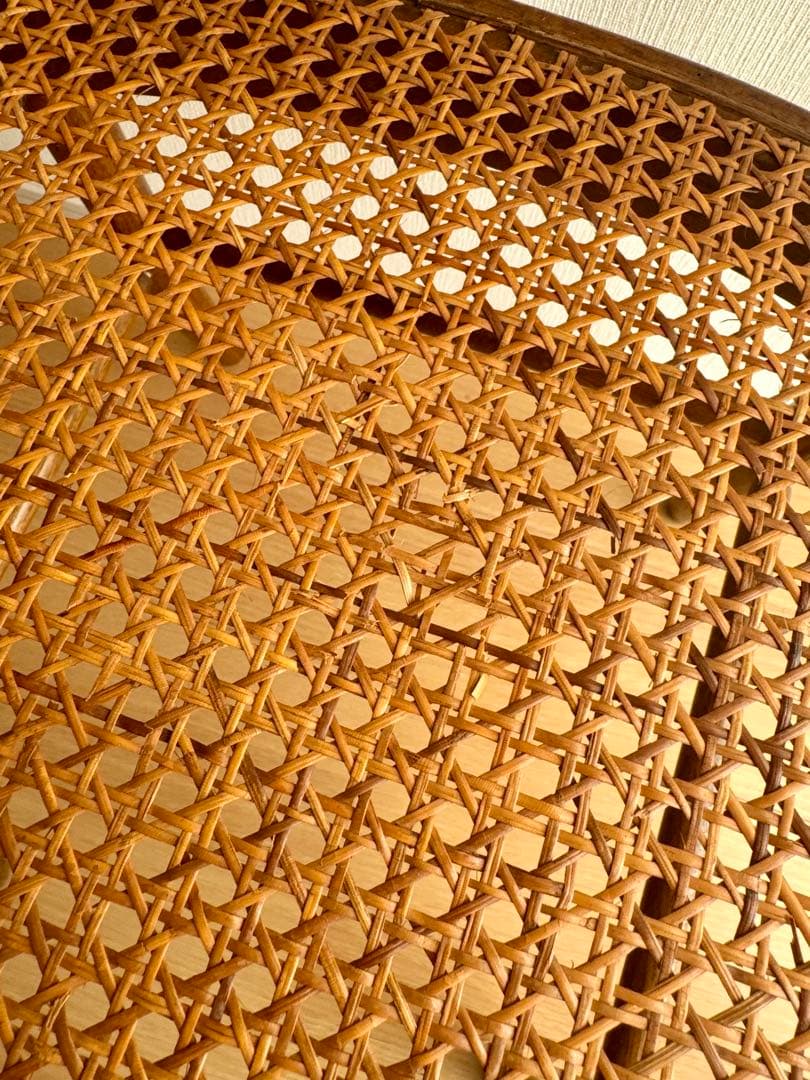 籐・ラタン　猫足アンティーク椅子　65年前の昭和レトロ