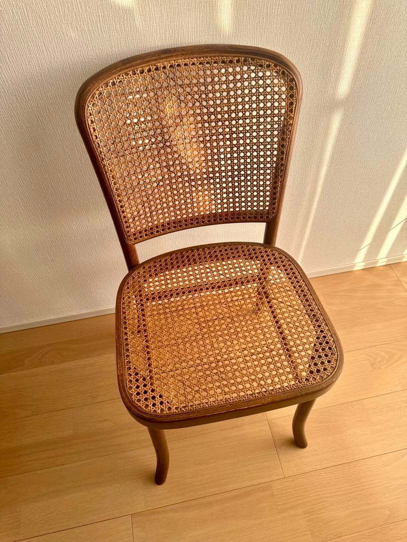 籐・ラタン　猫足アンティーク椅子　65年前の昭和レトロ