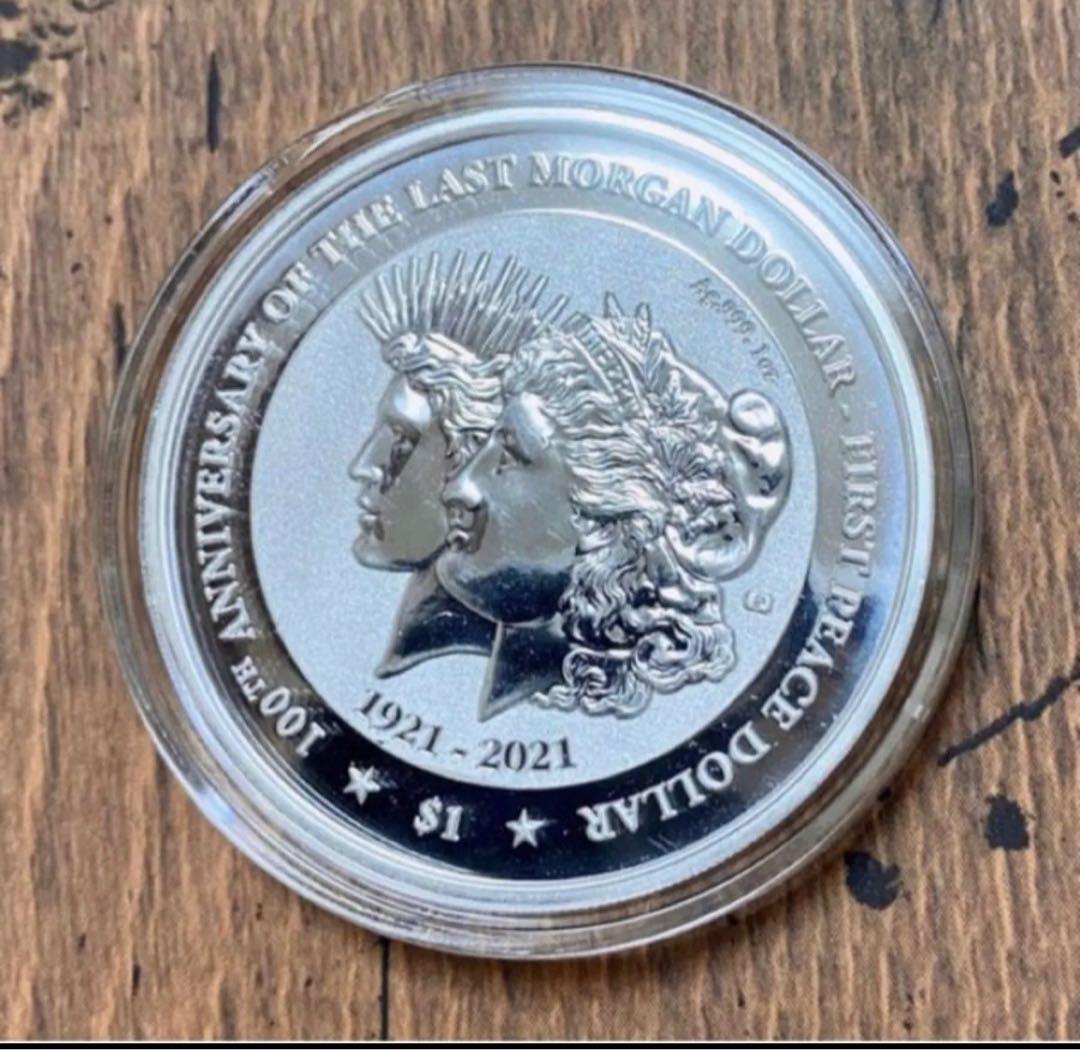 限定発行☆ピースダラー移行100周年記念銀貨 純銀 1オンス