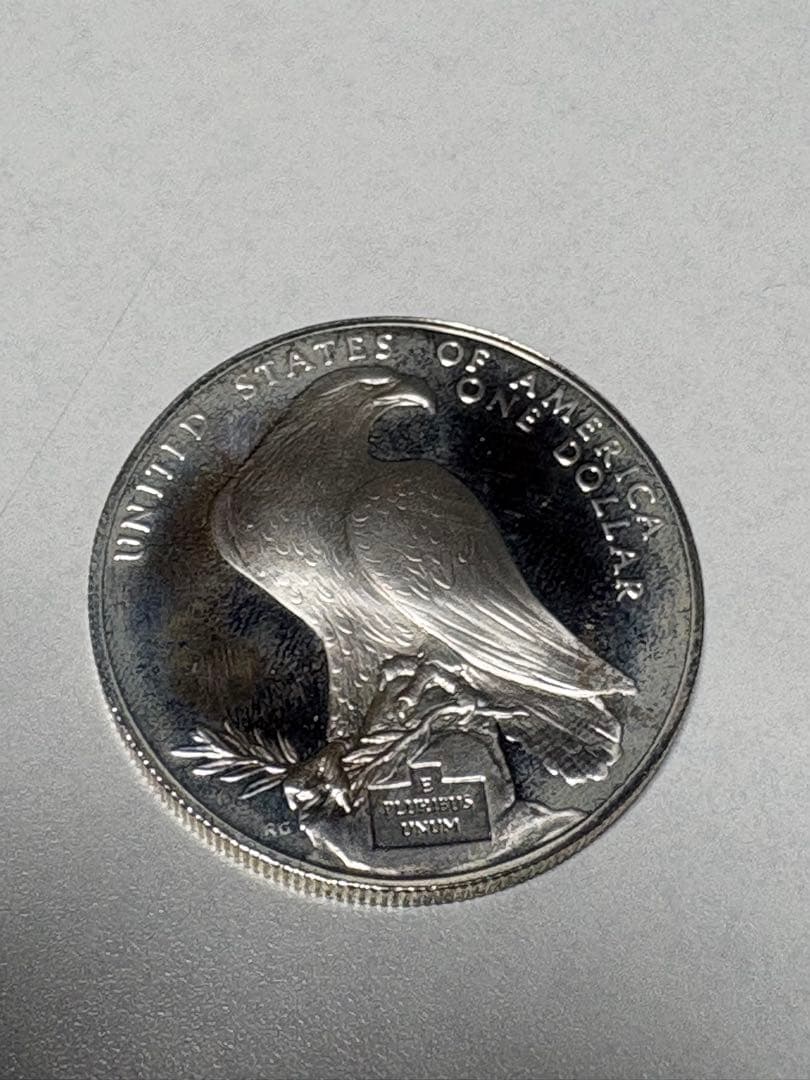 【銀貨保証】　アメリカ　1ドル銀貨　ロサンゼルスオリンピック記念　26.58g