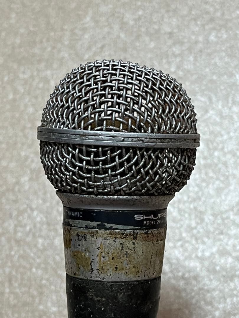 SHURE SM58 ダイナミックマイクUSA ポルシェロゴ　希少