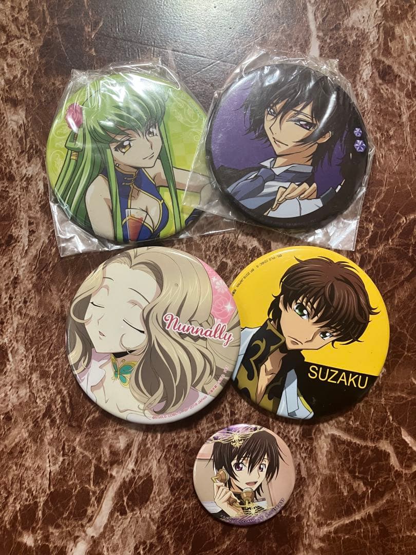 【希少】反逆のルルーシュ　缶バッジ　プライズ　セット