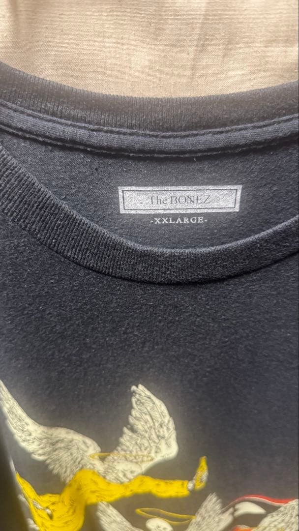 ミュージシャン The BONEZ Vintage #6 Skull Angel Tee XXL