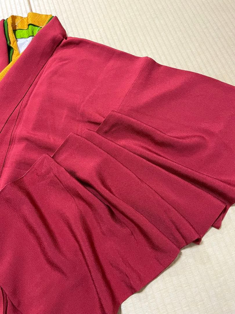 人気 無地 振袖 洒落紋 重ね襟