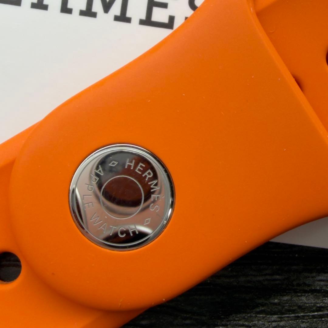 2931 ほぼ未使用　Apple Watch エルメス　オレンジ　スポーツバンド