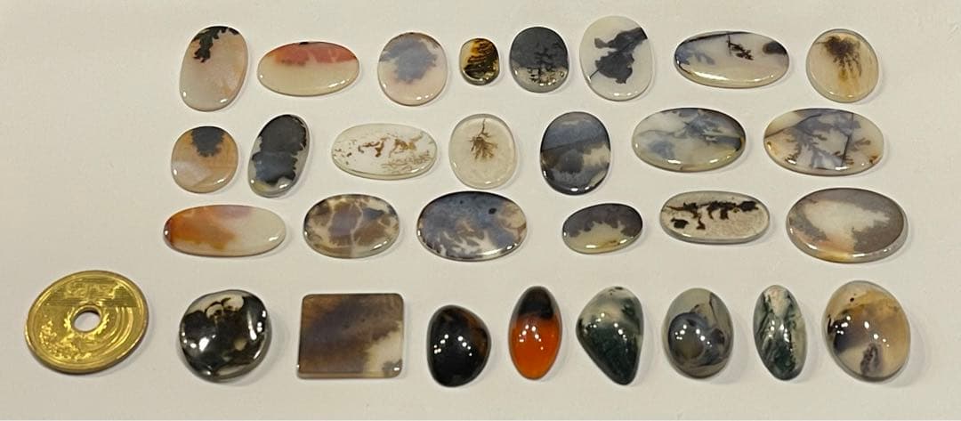 デンドリティックアゲート モスアゲート 天然石 ルース 石 Dendritic