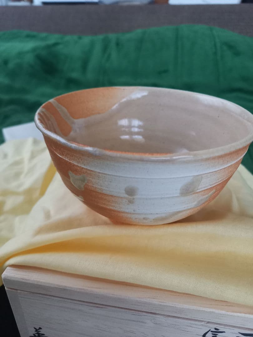 信楽焼き茶碗　英山造