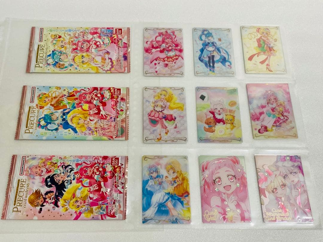 プリキュア　ウエハース　1弾〜11弾　コンプリート　空パッケージ付き