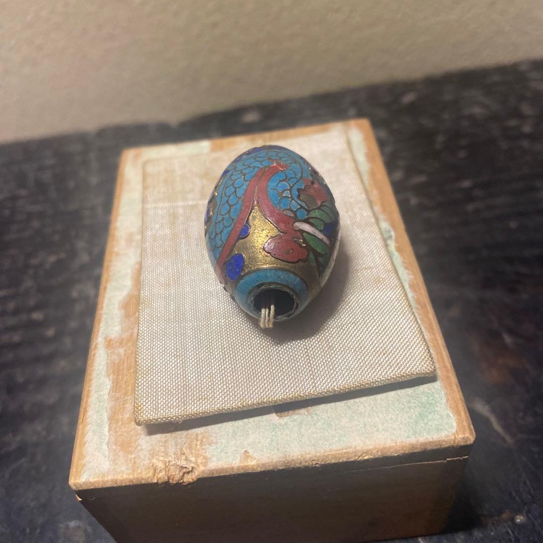 中国古玩龍文七宝玉　【桐箱付】