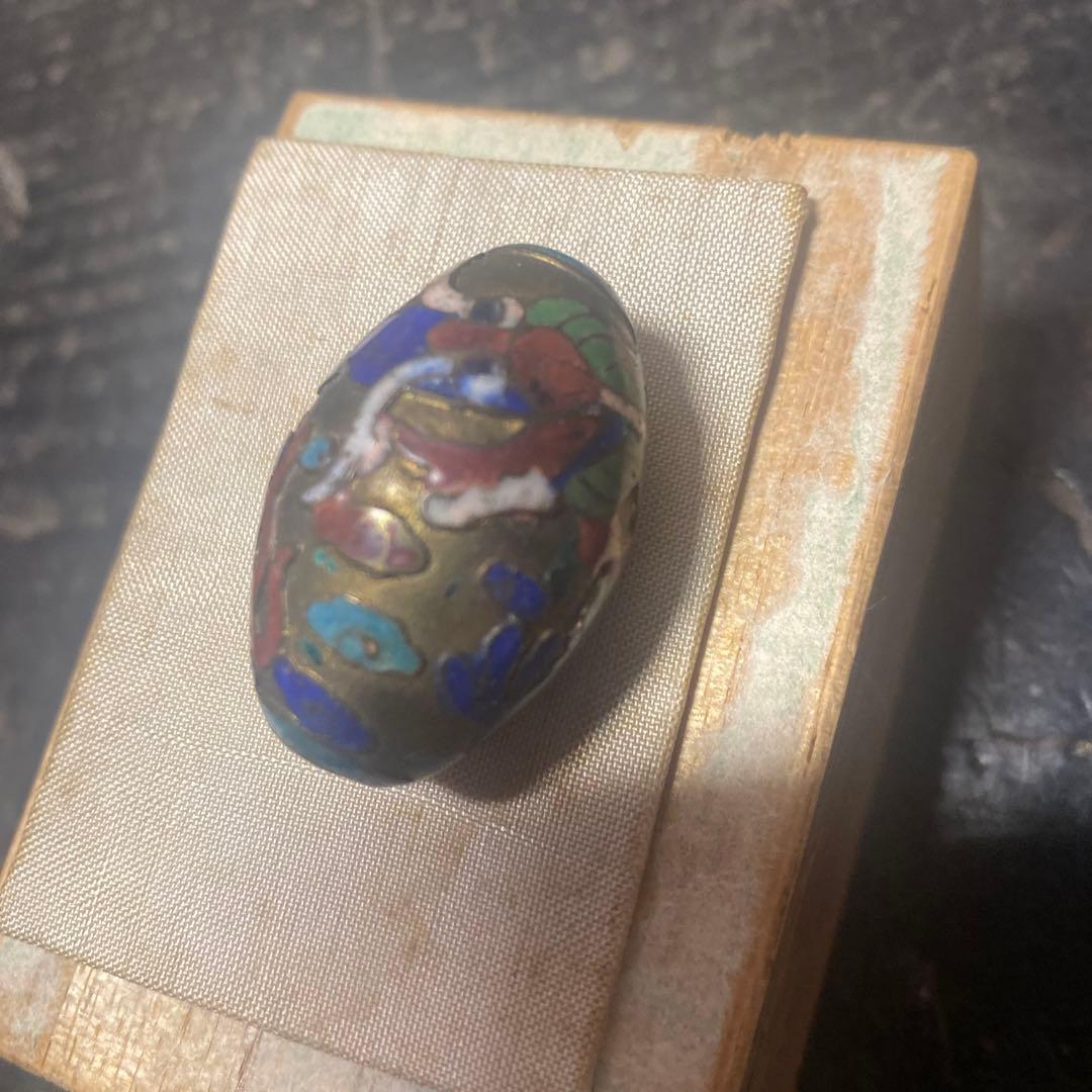 中国古玩龍文七宝玉　【桐箱付】