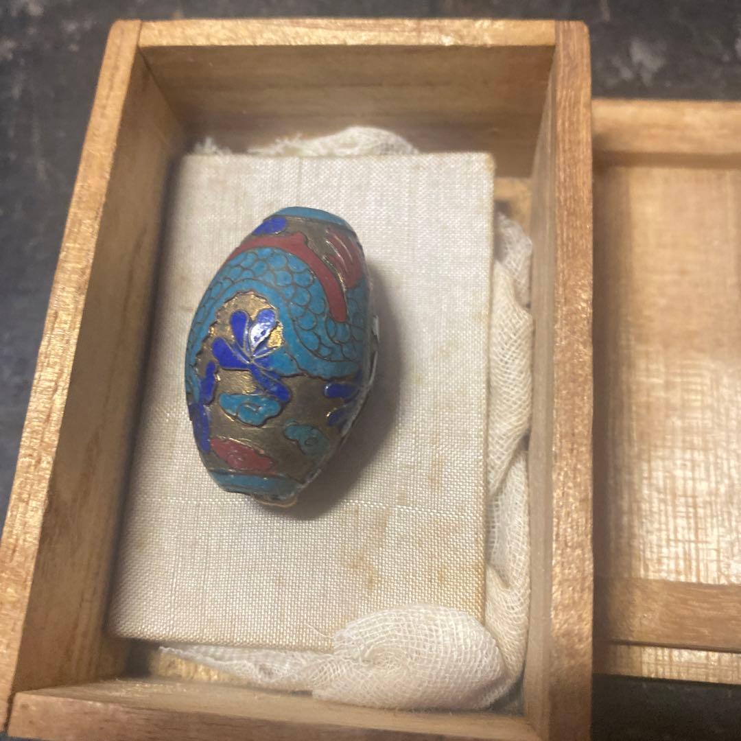 中国古玩龍文七宝玉　【桐箱付】