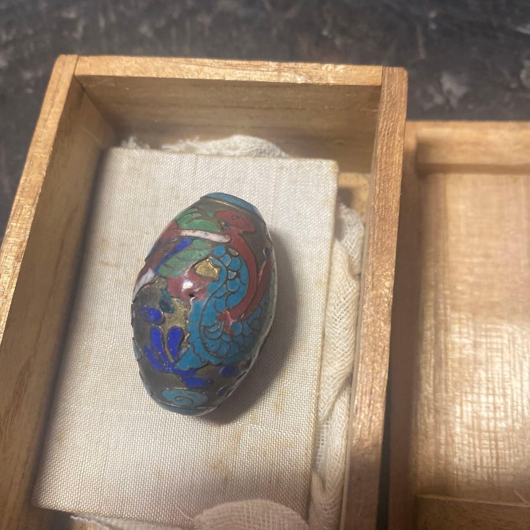 中国古玩龍文七宝玉　【桐箱付】