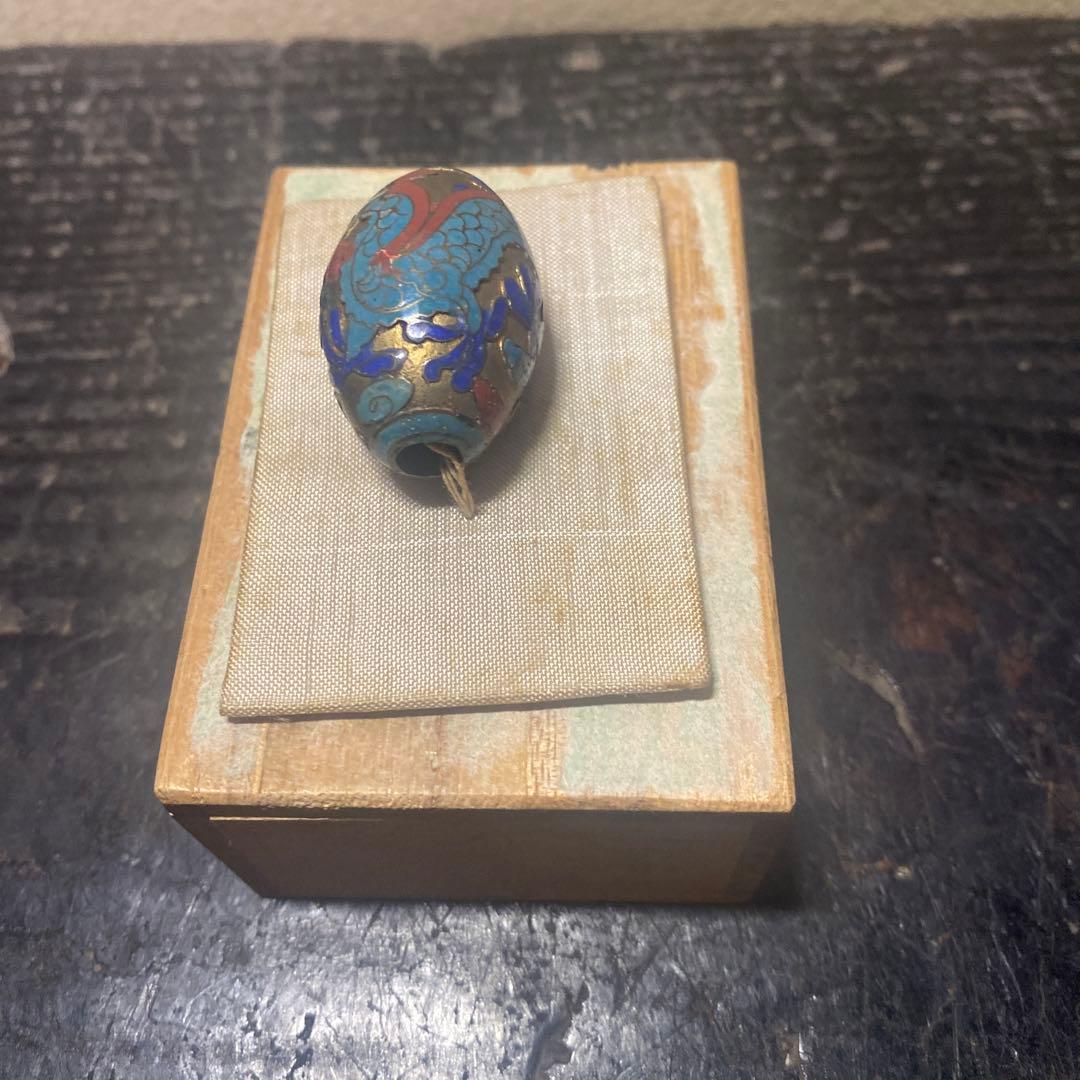 中国古玩龍文七宝玉　【桐箱付】