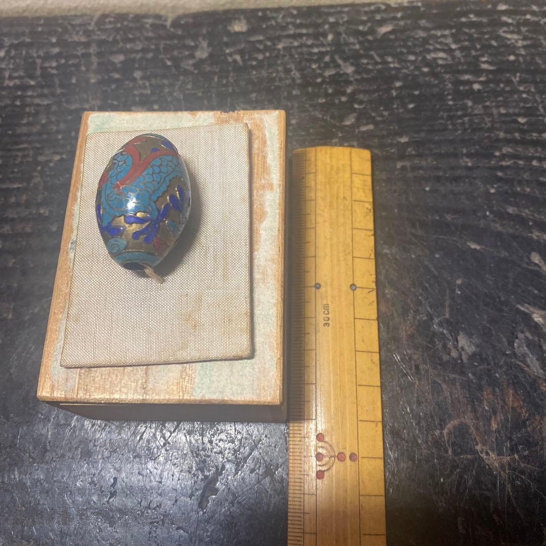 中国古玩龍文七宝玉　【桐箱付】