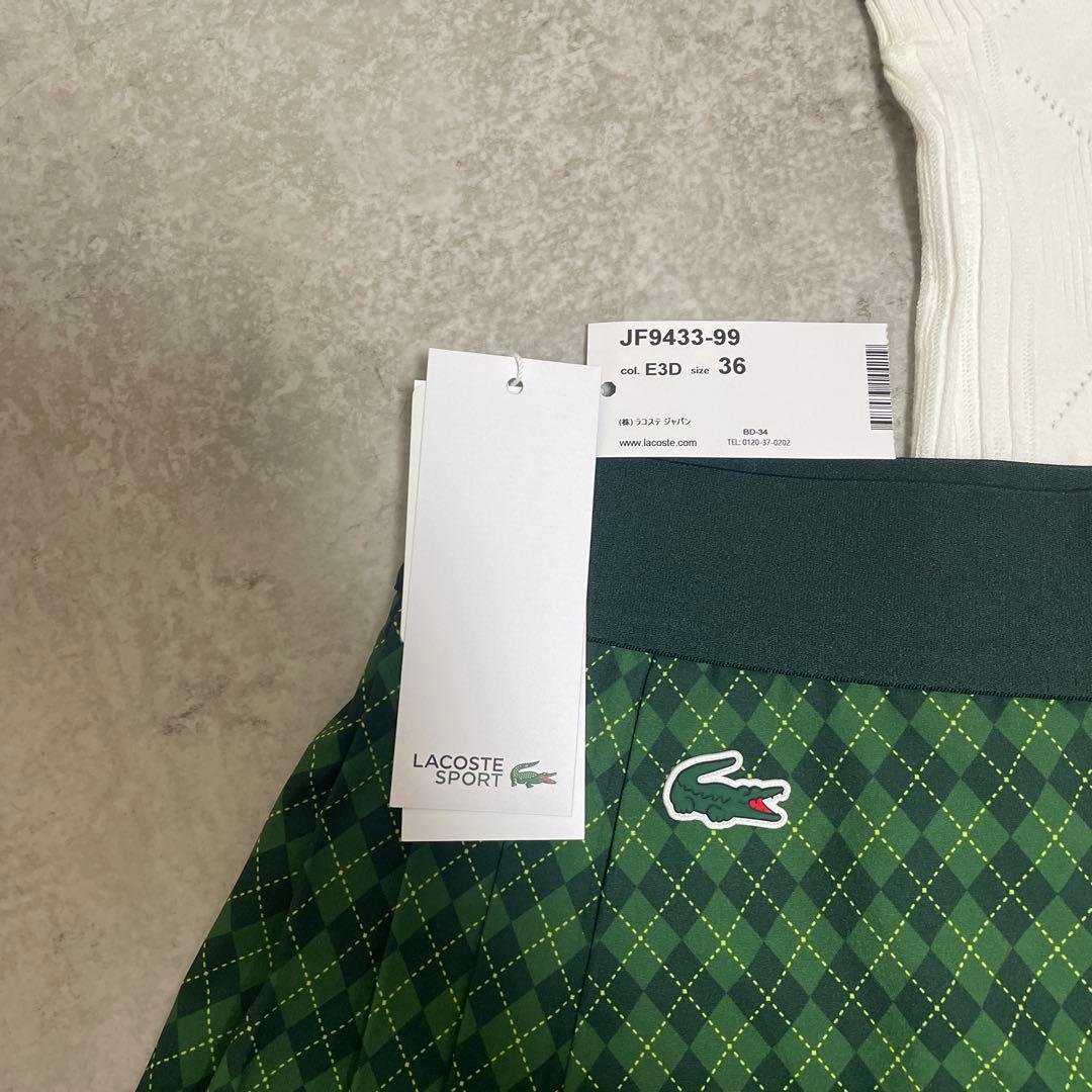 【新品】LACOSTE GOLF ゴルフウェアセットアップ38/36