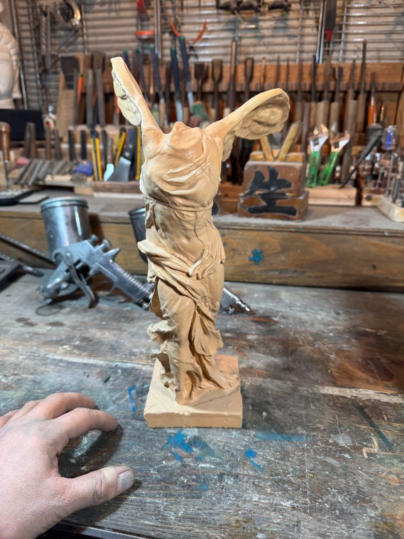 サモトラケのニケ・型製造・未仕上げ品 h350× w200×220 約1.5kg