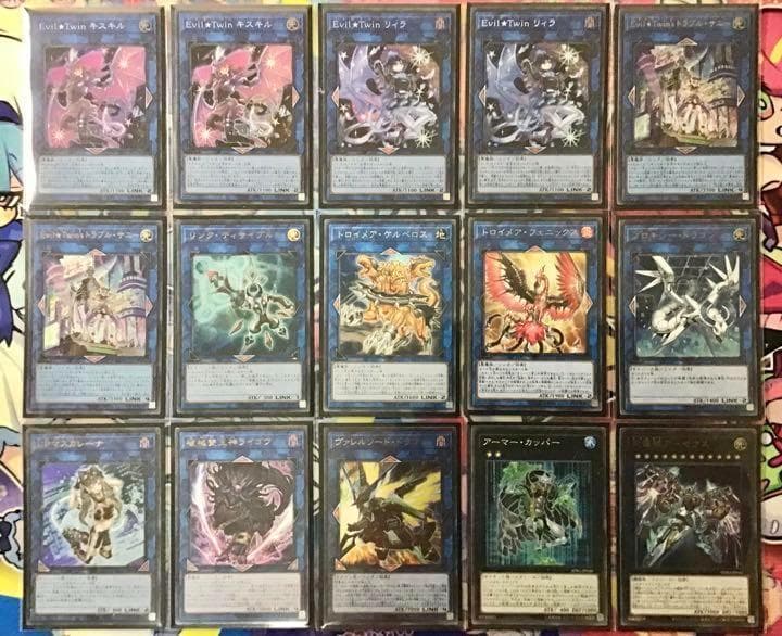 本格構築【Evil★Twins ~イビルツイン~】デッキ EX15＆二重スリーブ