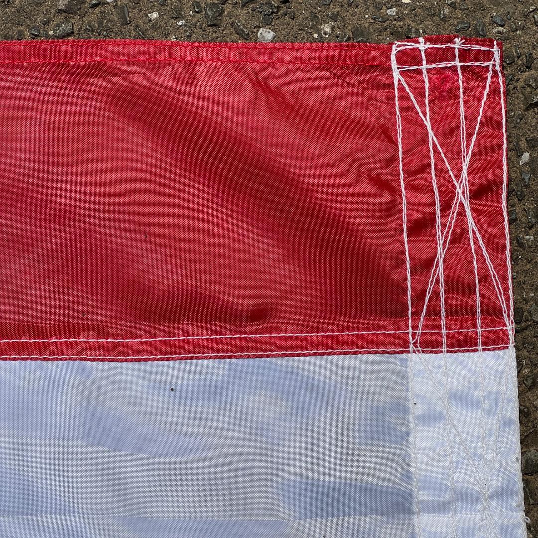 ヴィンテージ アメリカ国旗 星条旗 特大サイズ フラッグ 刺繍仕上げ USA
