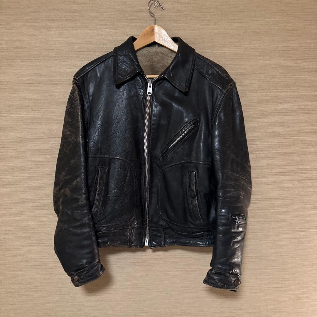 ヴィンテージ　ショット　レザージャケット60年代　サボテンタグ