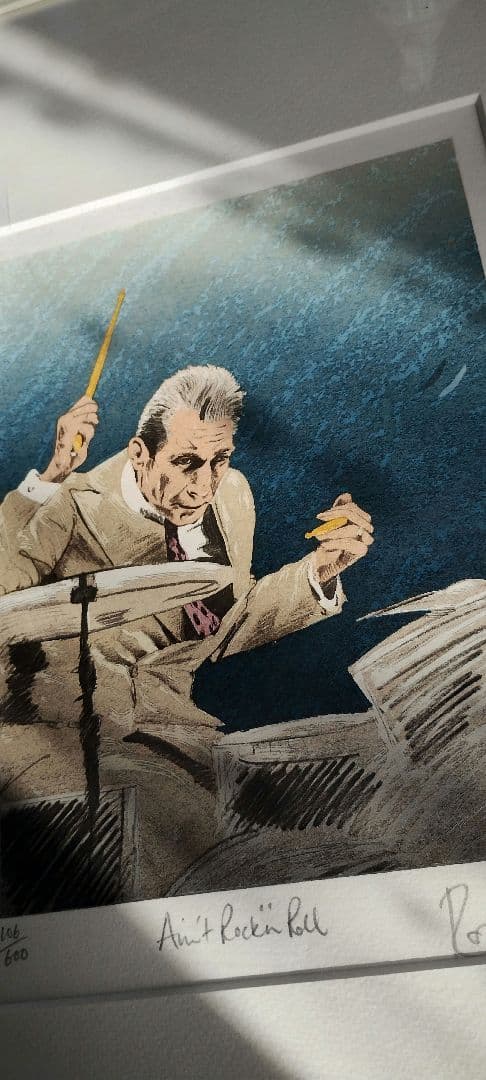 ロン・ウッド（ローリングストーンズ）リトグラフ