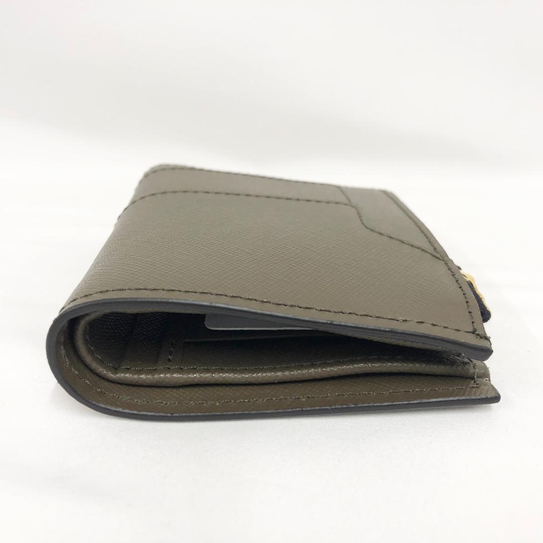 ○★新品未使用　MARNI (マルニ)　二つ折り財布　ダスティオリーブ