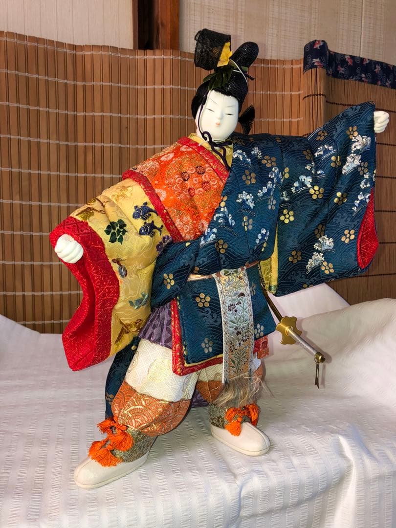 青海波　　雅楽　　木目込人形