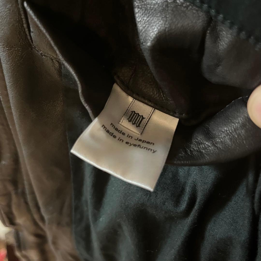 EYEFUNNY デザインジップトップ レザージャケット