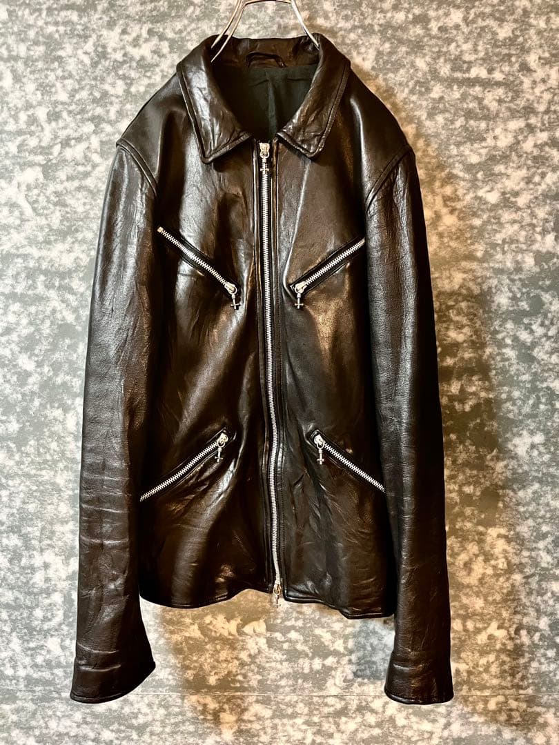 EYEFUNNY デザインジップトップ レザージャケット