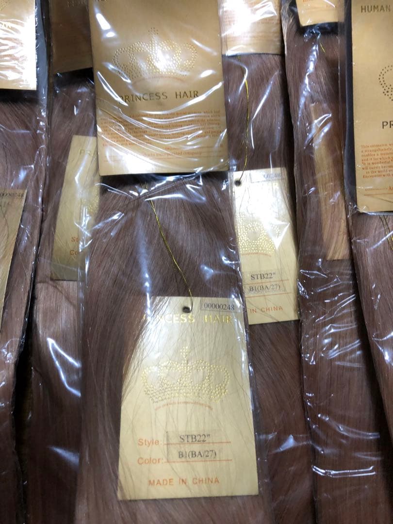 アジア物産人毛100%エクステ200g