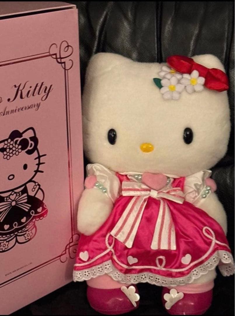 ハローキティ25周年記念 バースデードール ぬいぐるみ 800限定 新品箱入り