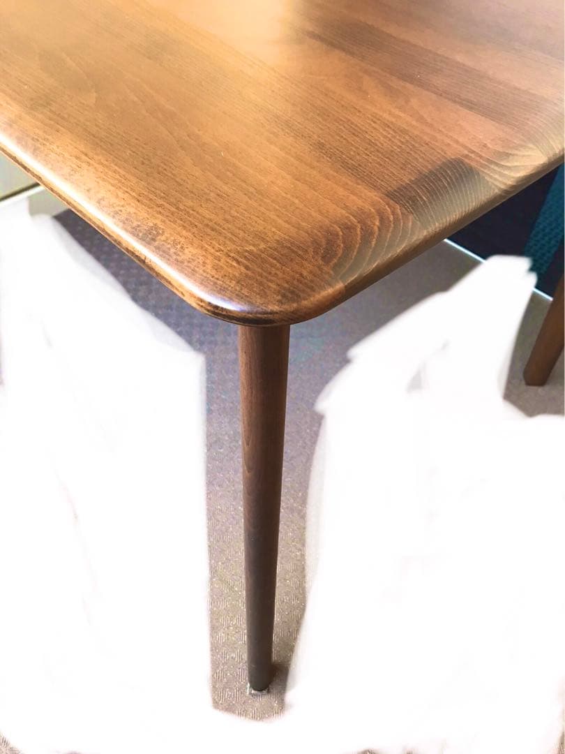 ニトリ Nコレクション ダイニングテーブル T-01 W90ミドルブラウン