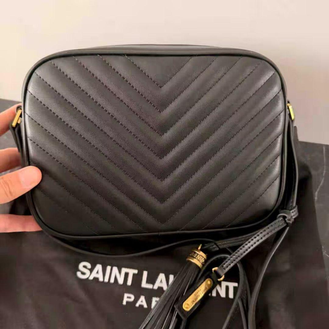 めたも@ Yves Saint Laurent ブラック ショルダーバッグ