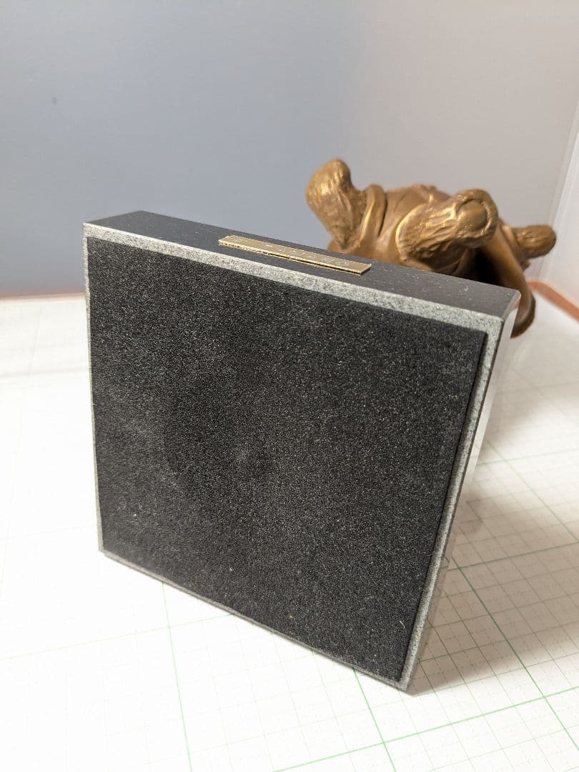 玉野勢三　僕のくまさん　ブロンズ像　置物　アート　オブジェ　アンティーク　銅像