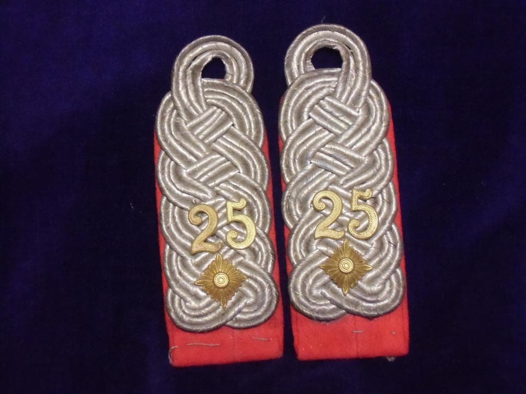 Ｗ帝政ドイツ軍/バイエルン王国＊歩兵第２５連隊中佐肩章（実物）