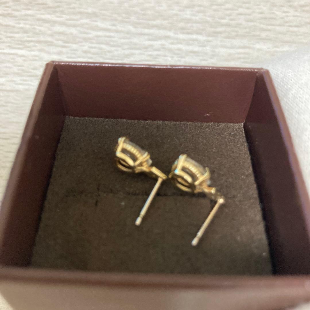 アガット　ダイヤモンド　10K ピアス　（説明文読んでくださいね）