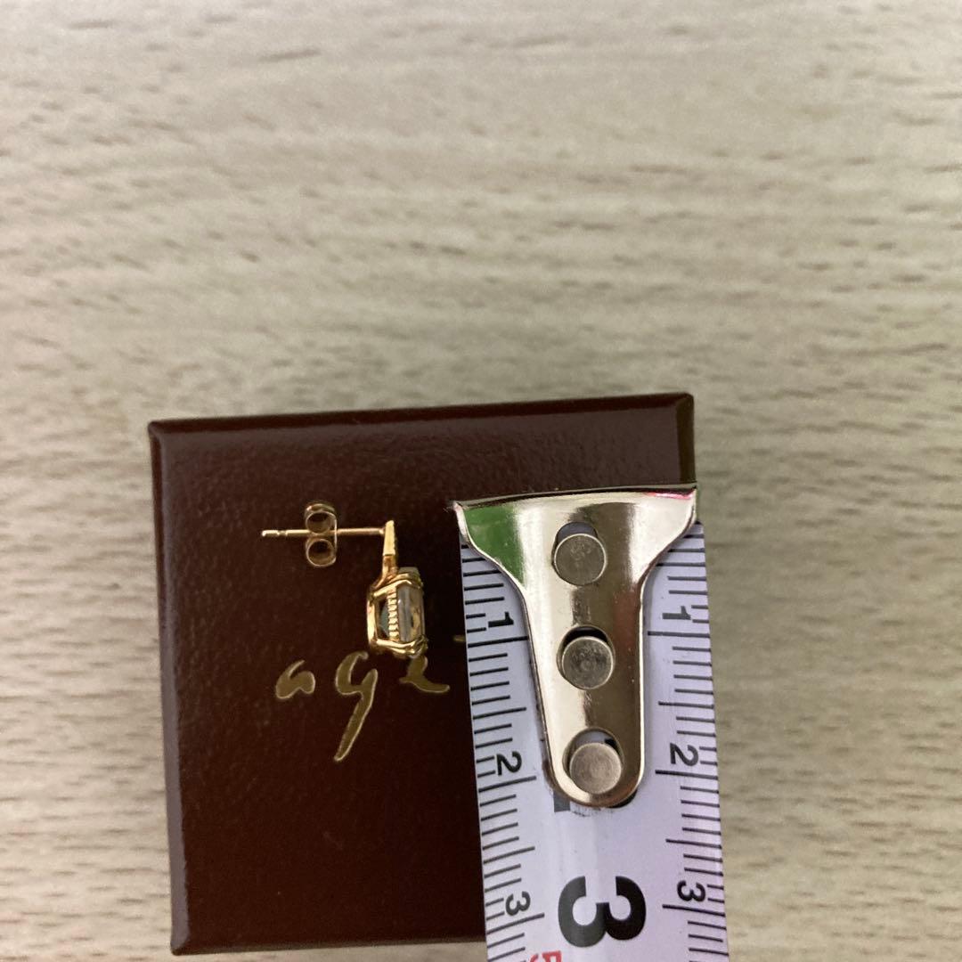 アガット　ダイヤモンド　10K ピアス　（説明文読んでくださいね）