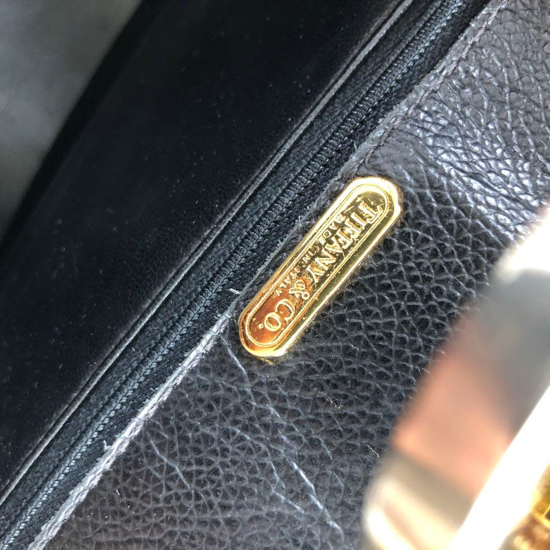 【美品】Tiffany ティファニー　レザー　ショルダーバッグ　ハンドバッグ