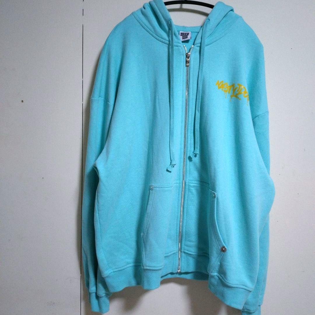 ナスティードッグ ジップアップ パーカー フーディー バックプリント ＸＬ