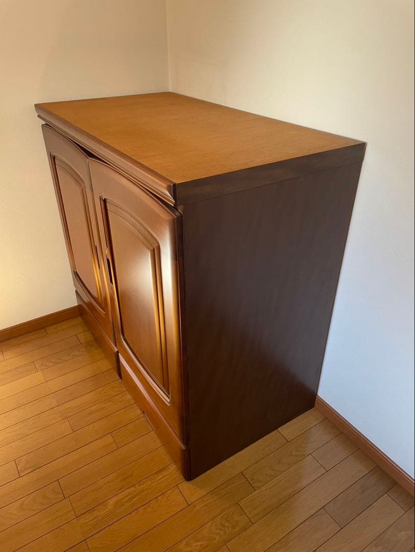 木製収納タンス 引き出し付き ブラウン　婚礼ダンス