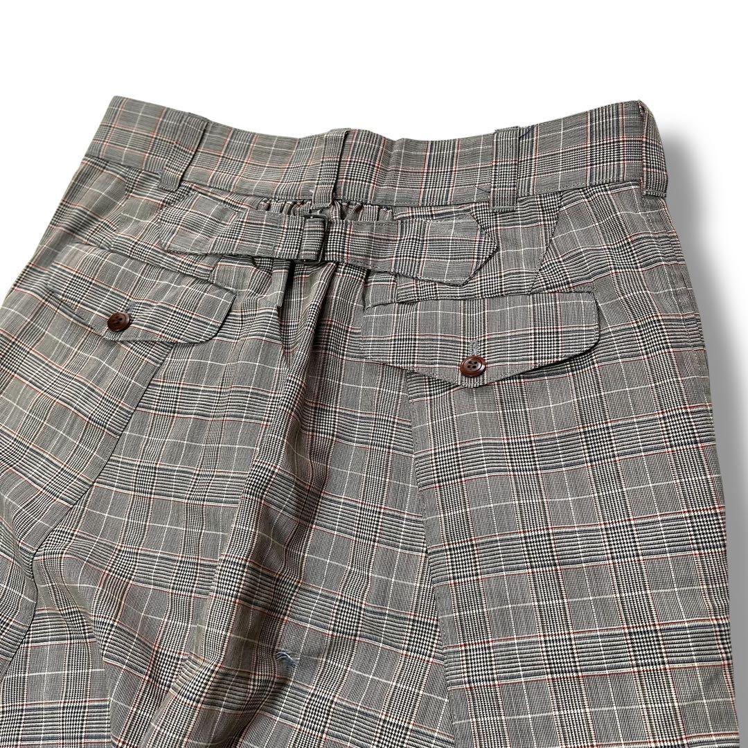 ジュンワタナベ チェック サルエルパンツ XS ブラウン