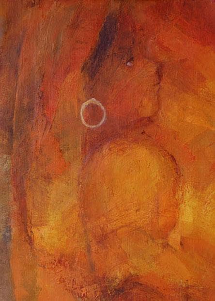 油絵 絵 絵画 インテリア 額付(銀) F4-051813 人物 女性像 母と子