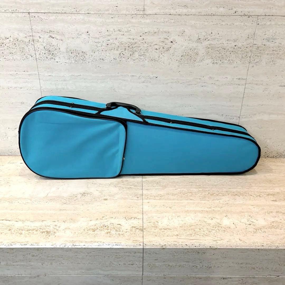新品未使用☆4/4サイズ☆アクアブルーが爽やかなバイオリンケース