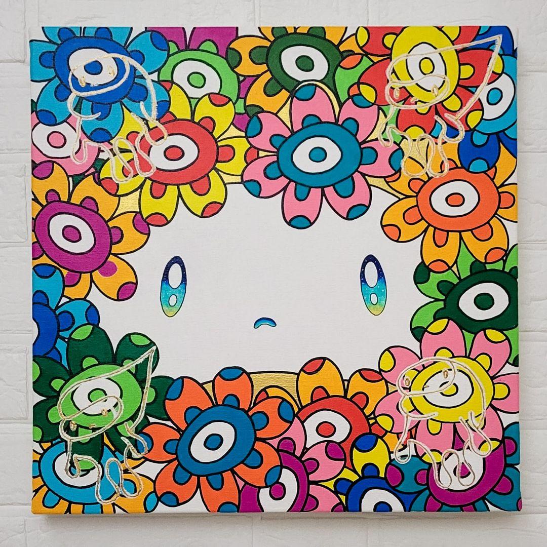 ★鈴木哲也★S6(410×410mm)アクリル原画1点物★送料無料#127